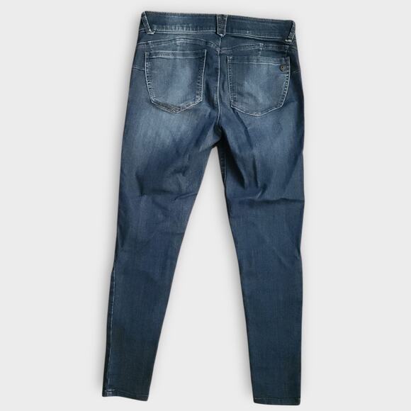 Democracy Jeans Women's 8 Ab Solution Skinny Dark Wash Mid-rise Stretch Waist - Picture 3 of 6